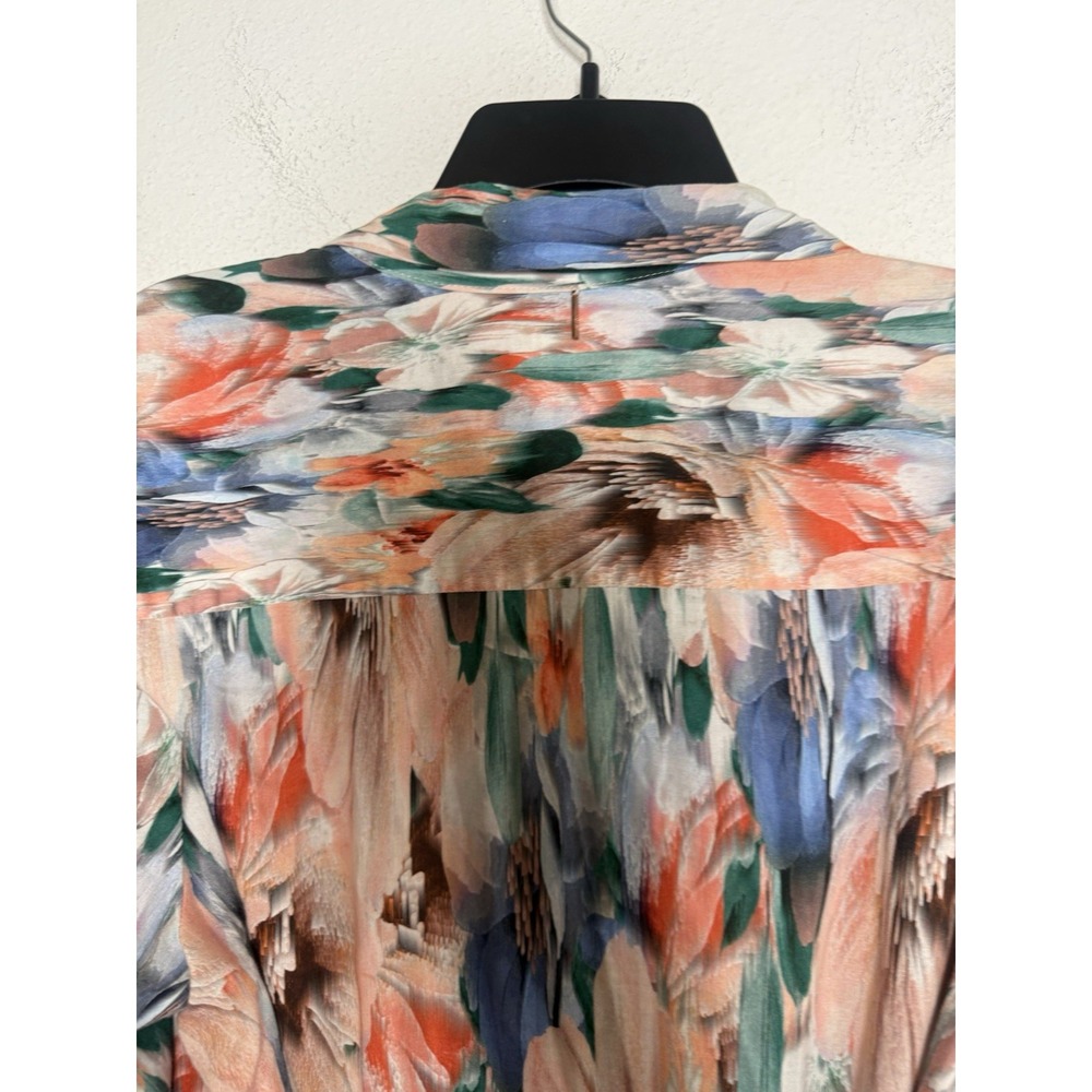 Misa Esmee Eden Floral Print Tiered Long Sleeve Maxi Dress Size: Med Resort - Picture 10 of 15